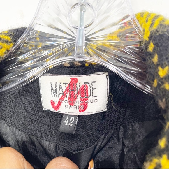 Vintage Clueless Blazer Inspired 90s Wool Blazer Size 10 (Size 42 FR) - Picture 7 of 8